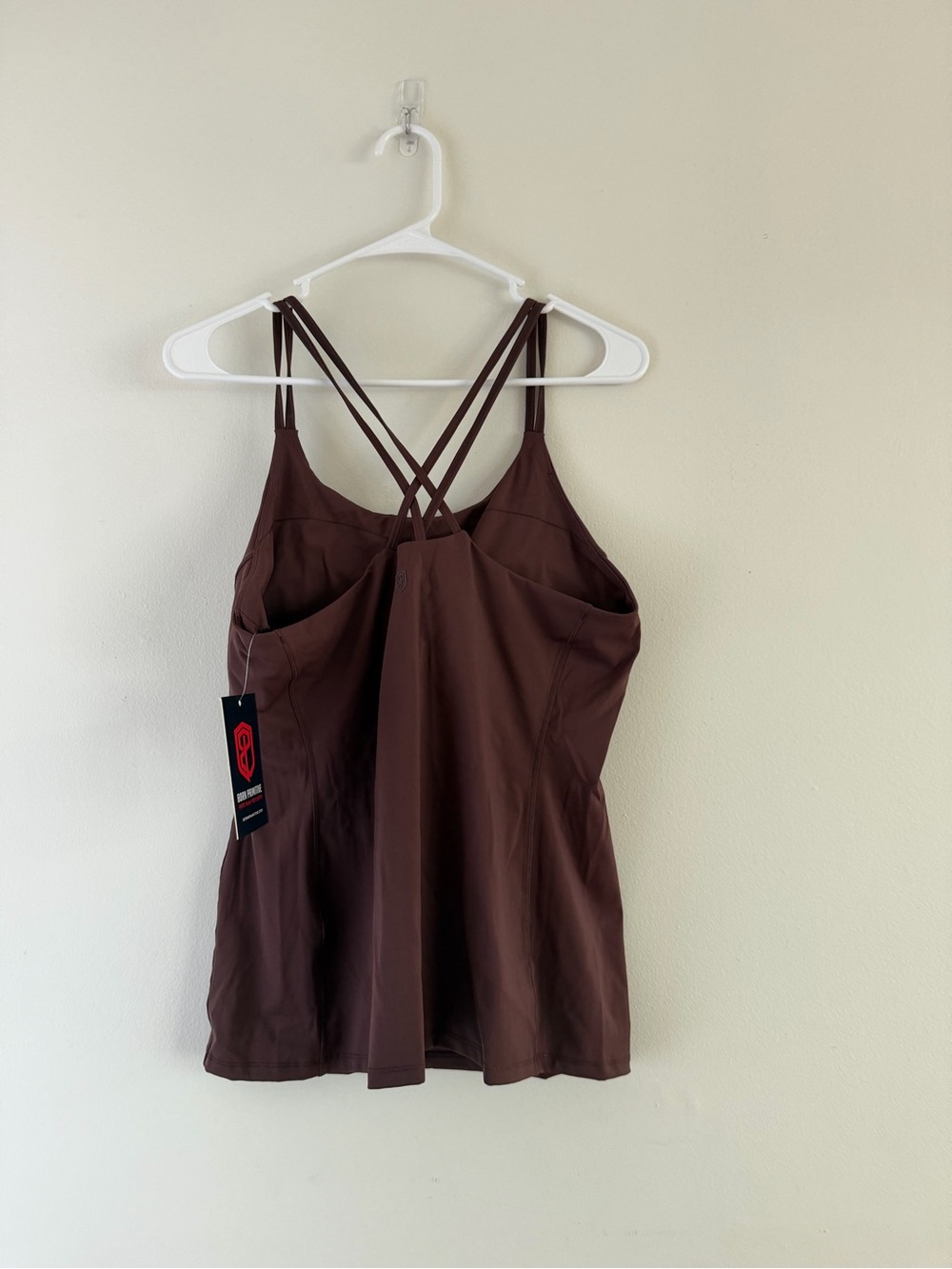 Born Primitive Brown Double-Strap Athletic Tank Top